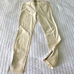 Banana Republic white denim.